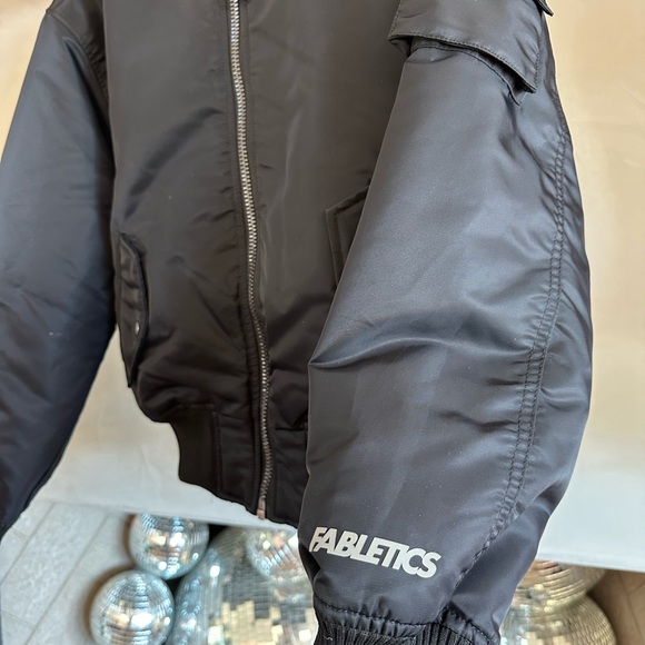 Fabletics Iconic Bomber Jacket – Black, Size Small - Picture 5 of 6